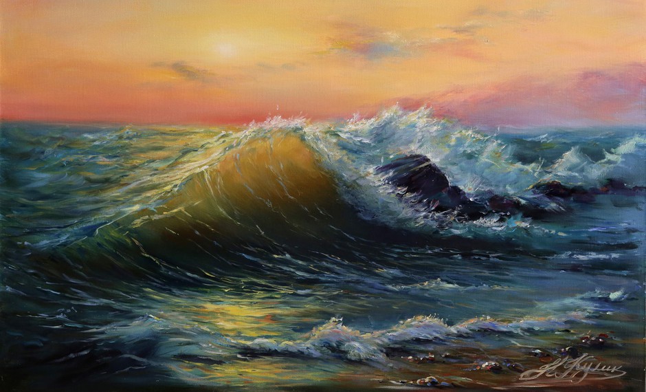 Жанр когда рисуют море